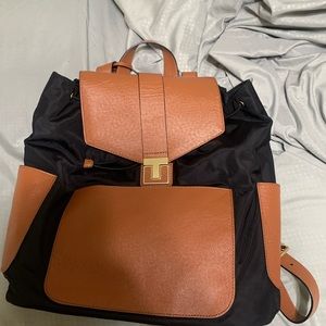 Tory Burch Penn Leather & Nylon Backpack